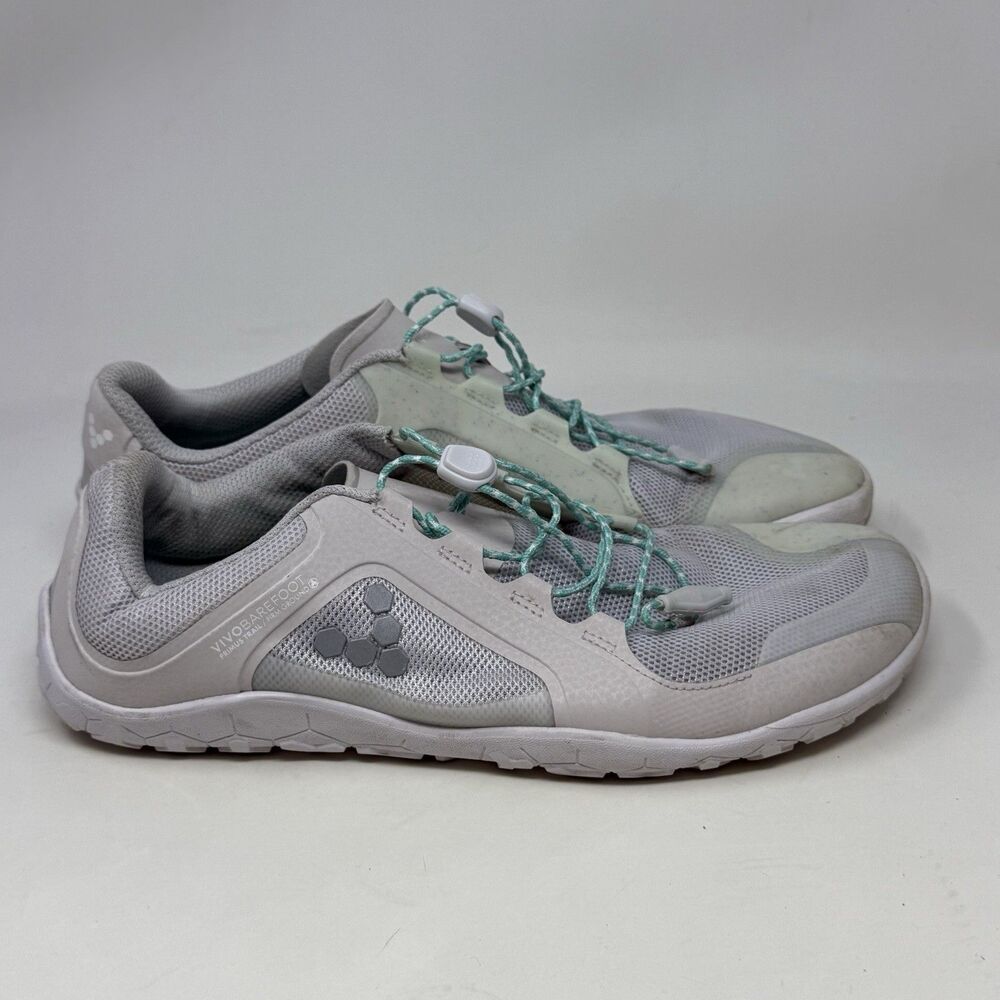 Vivobarefoot Primus Trail II FG Barefoot Shoes Womens 9 EU 40 Gray Mesh Sneakers
